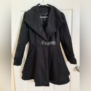 Black pea coat